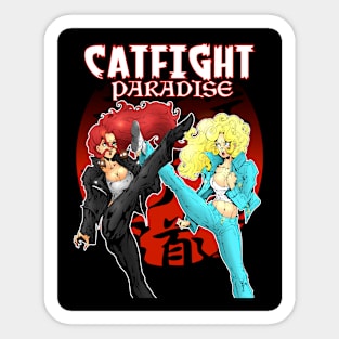 Catfight Paradise Sticker